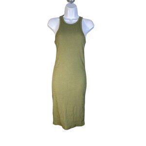 Cotton:On‎ Womens Kirsty Racerback Bodycon Dress Olive Sleeveless Size Small